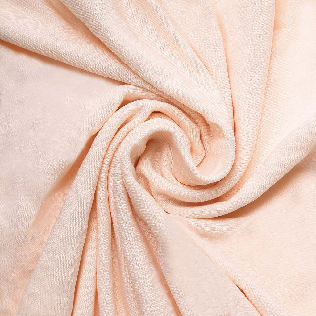 Set of 5 Blush Spandex Cylinder Pedestal Stand Covers, Stretchable Pillar Prop Covers - 160 GSM - Bell Racket Store