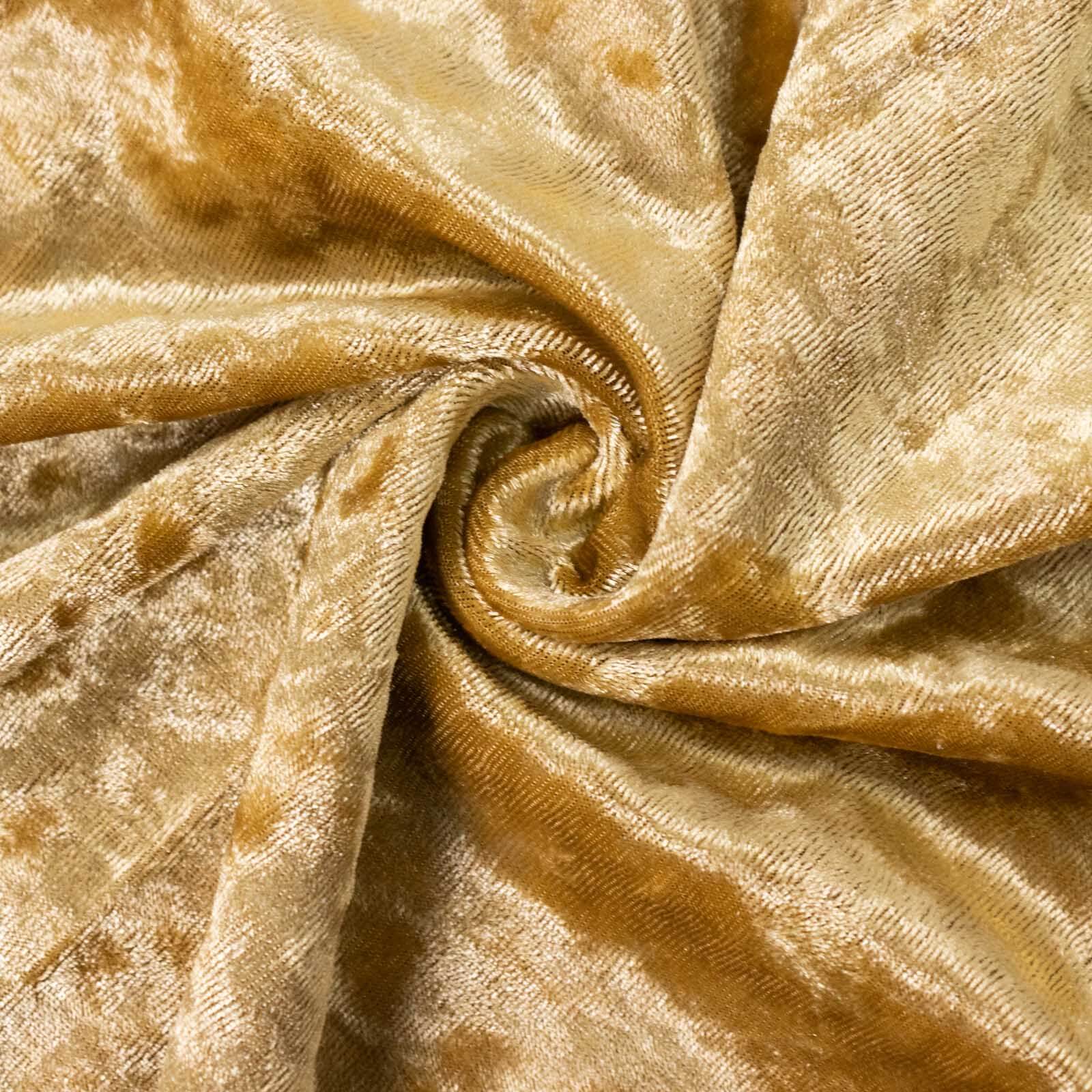 Set of 5 Champagne Crushed Velvet Cylinder Pedestal Stand Covers, Premium Pillar Prop Covers - Bell Racket Store