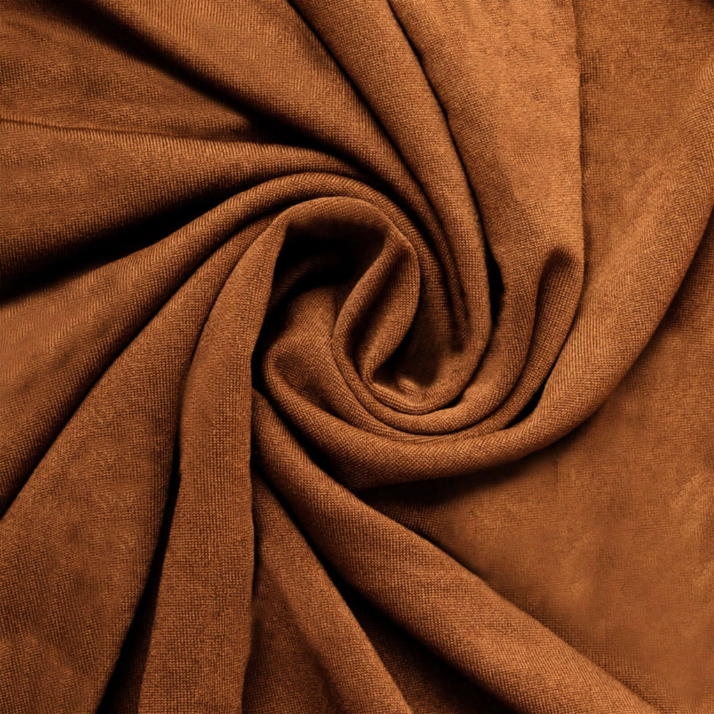 Set of 5 Cinnamon Brown Spandex Cylinder Pedestal Stand Covers, Stretchable Pillar Prop Covers - 160 GSM - Bell Racket Store