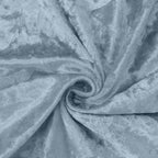 Set of 5 Dusty Blue Crushed Velvet Cylinder Pedestal Stand Covers, Premium Pillar Prop Covers - Bell Racket Store