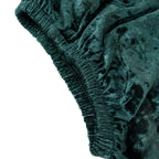 Set of 5 Hunter Emerald Green Crushed Velvet Cylinder Pedestal Stand Covers, Premium Pillar Prop Covers - Bell Racket Store