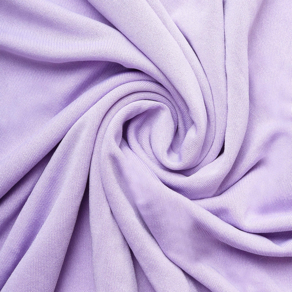 Set of 5 Lavender Lilac Spandex Cylinder Pedestal Stand Covers, Stretchable Pillar Prop Covers - 160 GSM - Bell Racket Store