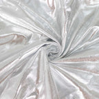 Set of 5 Metallic Silver Spandex Rectangle Pedestal Stand Covers, Stretchable Pillar Prop Covers - 160 GSM - Bell Racket Store