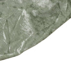 Set of 5 Sage Green Crushed Velvet Cylinder Pedestal Stand Covers, Premium Pillar Prop Covers - Bell Racket Store