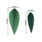 Set of 6 Mixed Green Leaves Hanging Paper Fans Backdrop Decor, Pre - Strung Foldable Tropical Palm Leaves Jungle Theme Party Supplies - 11",15" - Bell Racket Store