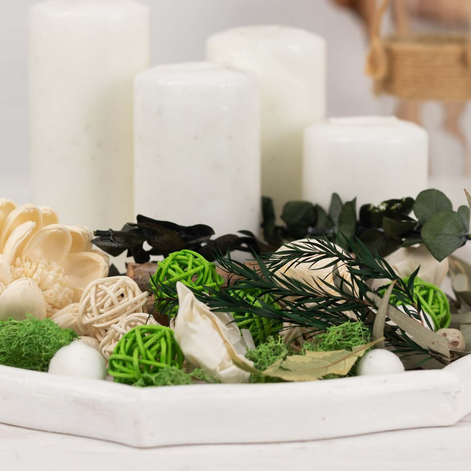 Set of Natural Potpourri Vase Fillers Dried Assorted with Vanilla Fragrance Oil - DIY Decorations - Bell Racket Store