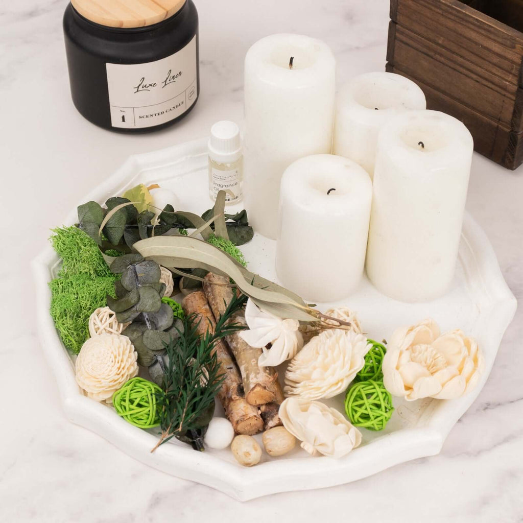 Set of Natural Potpourri Vase Fillers Dried Assorted with Vanilla Fragrance Oil - DIY Decorations - Bell Racket Store