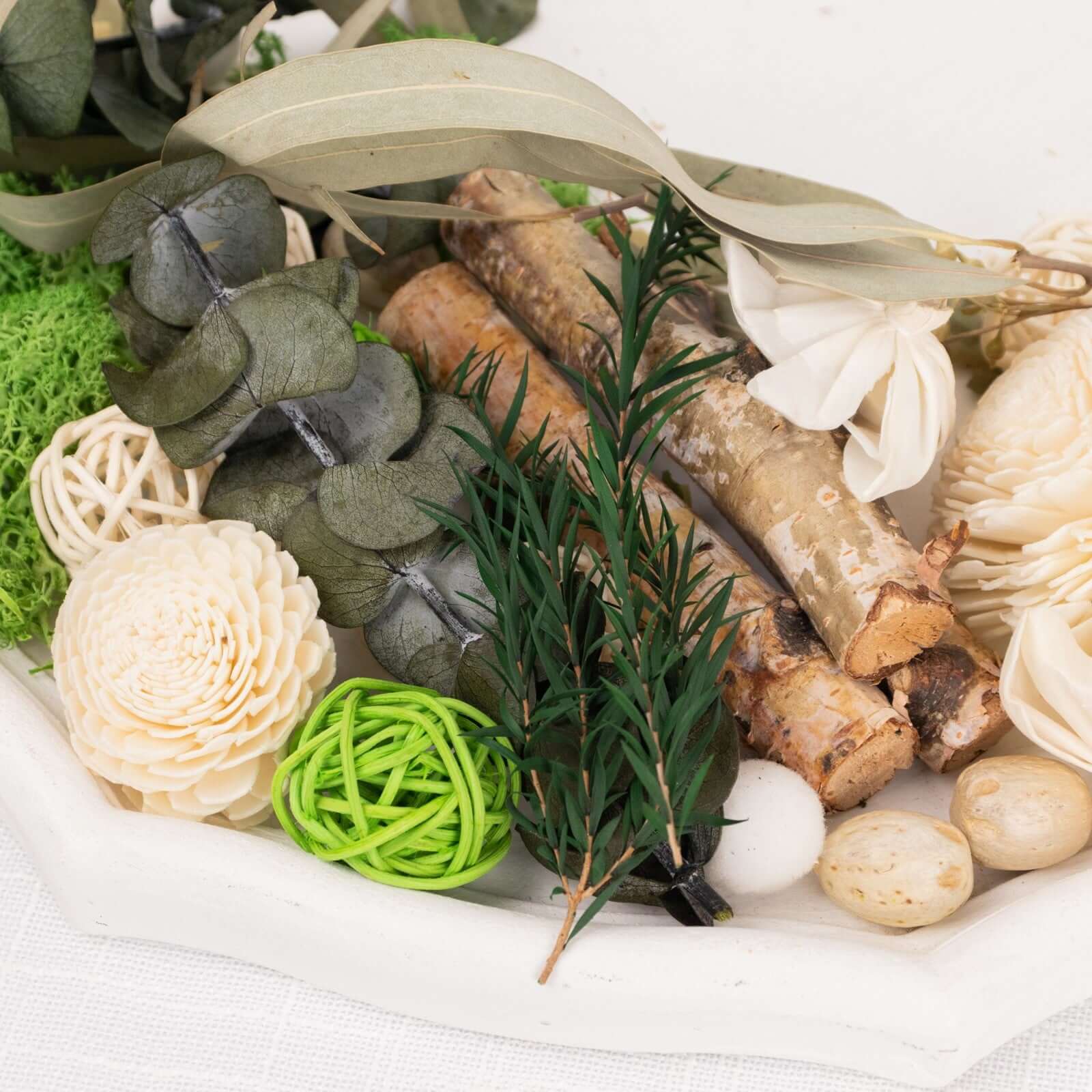 Set of Natural Potpourri Vase Fillers Dried Assorted with Vanilla Fragrance Oil - DIY Decorations - Bell Racket Store