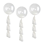 10 Pack 16" Clear Fully Transparent PVC Helium Air Bubble Balloons