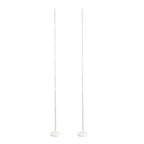 2 Pack White Balloon Column Stand Kit, 8ft Balloon Towers
