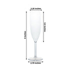Shatterproof Champagne Flutes â€“ 12 Reusable 6oz Clear Plastic Toasting Glasses for Celebrations & Special Occasions - Bell Racket Store
