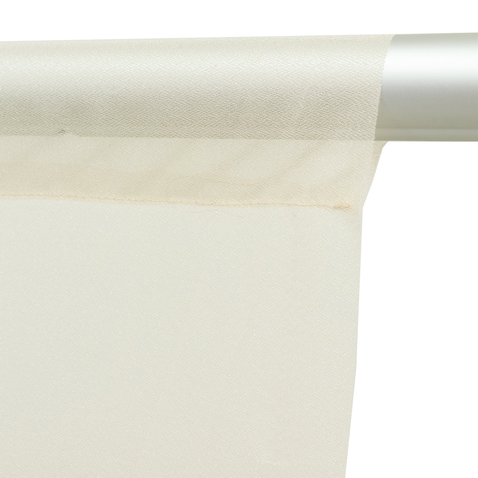 Sheer Backdrop Curtain Panel 5ft Ã— 10ft Beige â€“ Wedding Arch Drape with Rod Pocket - Bell Racket Store