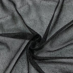 Sheer Backdrop Curtain Panel 5ft Ã— 10ft Black â€“ Wedding Arch Drape with Rod Pocket - Bell Racket Store