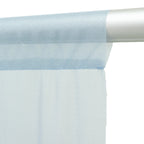 Sheer Backdrop Curtain Panel 5ft Ã— 10ft Dusty Blue â€“ Wedding Arch Drape with Rod Pocket - Bell Racket Store