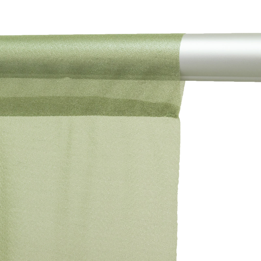 Sheer Backdrop Curtain Panel 5ft Ã— 10ft Dusty Sage Green â€“ Wedding Arch Drape with Rod Pocket - Bell Racket Store