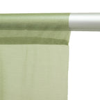 Sheer Backdrop Curtain Panel 5ft Ã— 10ft Dusty Sage Green â€“ Wedding Arch Drape with Rod Pocket - Bell Racket Store