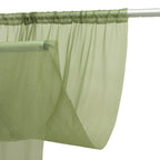 Sheer Backdrop Curtain Panel 5ft Ã— 10ft Dusty Sage Green â€“ Wedding Arch Drape with Rod Pocket - Bell Racket Store