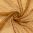 Sheer Backdrop Curtain Panel 5ft Ã— 10ft Gold â€“ Wedding Arch Drape with Rod Pocket - Bell Racket Store