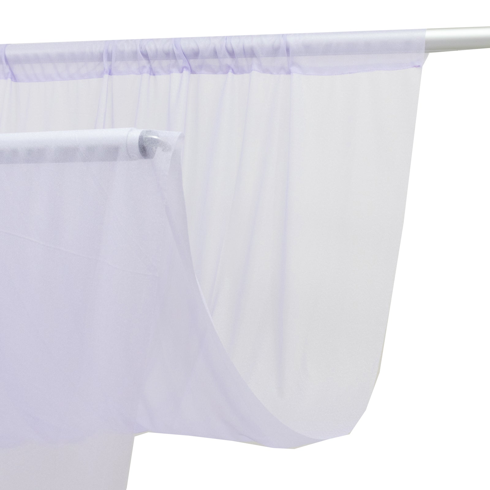 Sheer Backdrop Curtain Panel 5ft Ã— 10ft Lavender Lilac â€“ Wedding Arch Drape with Rod Pocket - Bell Racket Store