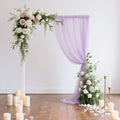 Sheer Backdrop Curtain Panel 5ft Ã— 10ft Lavender Lilac â€“ Wedding Arch Drape with Rod Pocket - Bell Racket Store