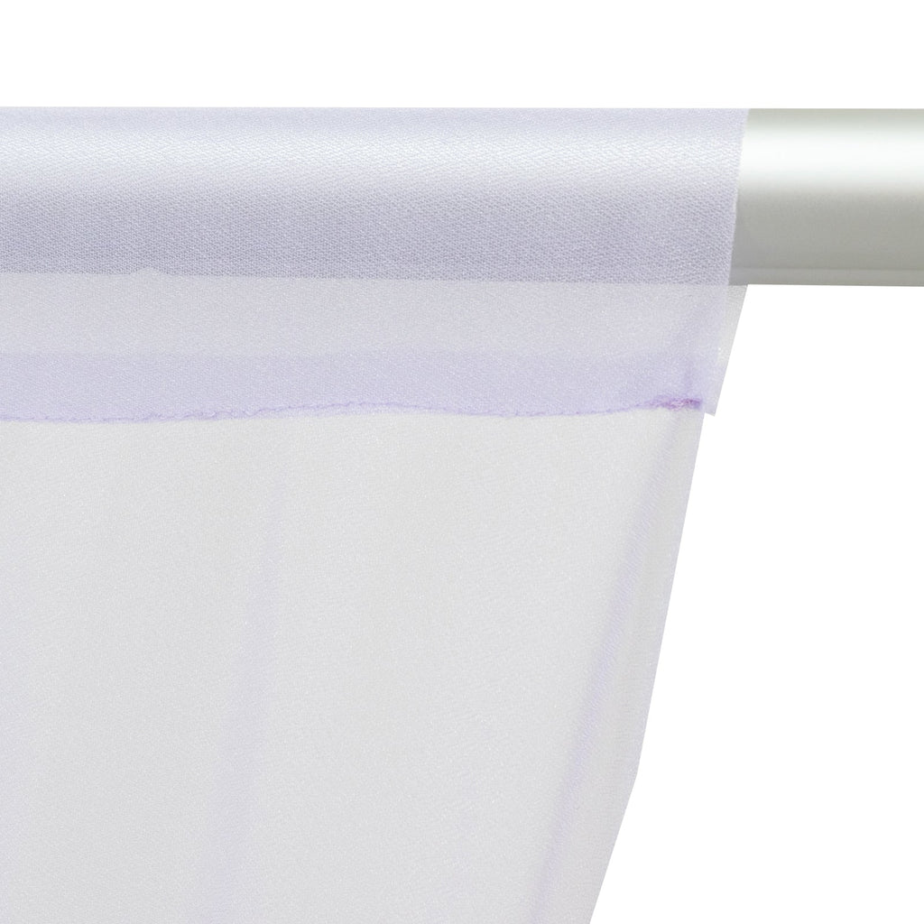 Sheer Backdrop Curtain Panel 5ft Ã— 10ft Lavender Lilac â€“ Wedding Arch Drape with Rod Pocket - Bell Racket Store