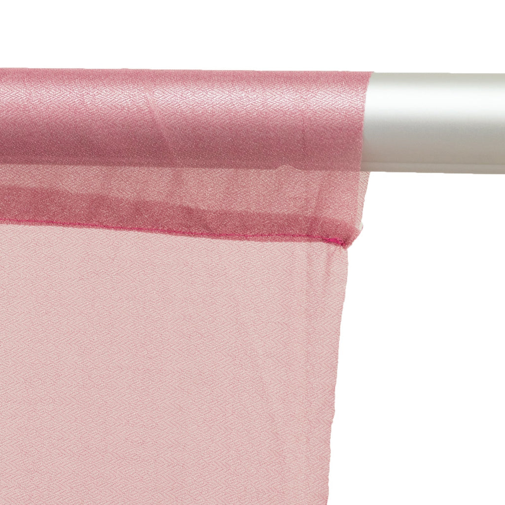 Sheer Backdrop Curtain Panel 5ft Ã— 10ft Mauve Cinnamon Rose â€“ Wedding Arch Drape with Rod Pocket - Bell Racket Store