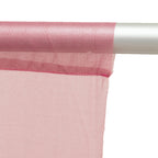 Sheer Backdrop Curtain Panel 5ft Ã— 10ft Mauve Cinnamon Rose â€“ Wedding Arch Drape with Rod Pocket - Bell Racket Store