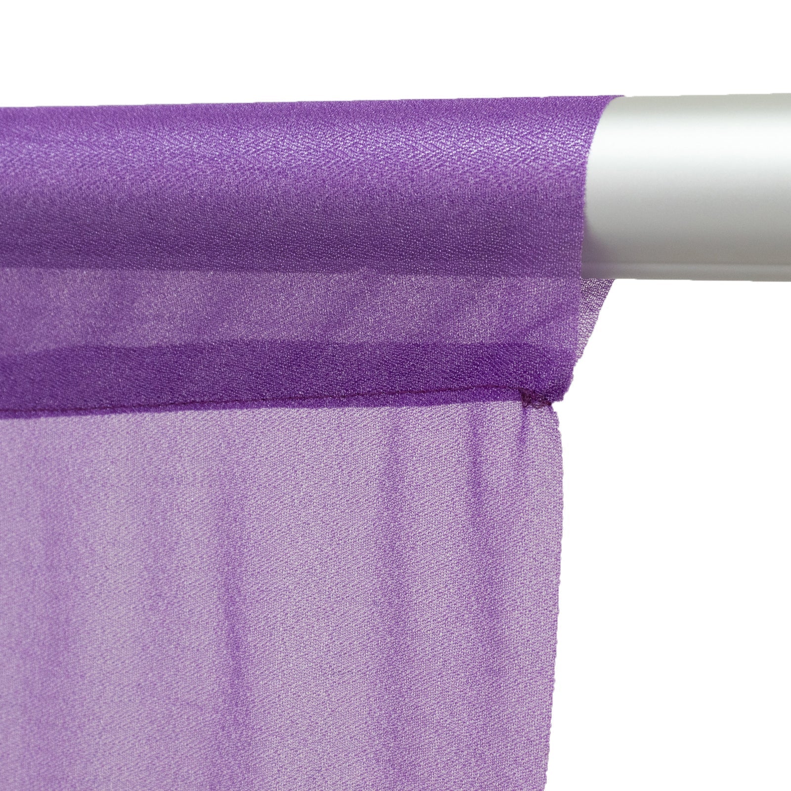 Sheer Backdrop Curtain Panel 5ft Ã— 10ft Purple â€“ Wedding Arch Drape with Rod Pocket - Bell Racket Store