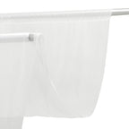 Sheer Backdrop Curtain Panel 5ft Ã— 10ft White â€“ Wedding Arch Drape with Rod Pocket - Bell Racket Store