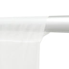 Sheer Backdrop Curtain Panel 5ft Ã— 10ft White â€“ Wedding Arch Drape with Rod Pocket - Bell Racket Store