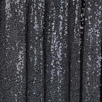 8ftx8ft Black Sequin Event Curtain Drapes, Backdrop Event Panel