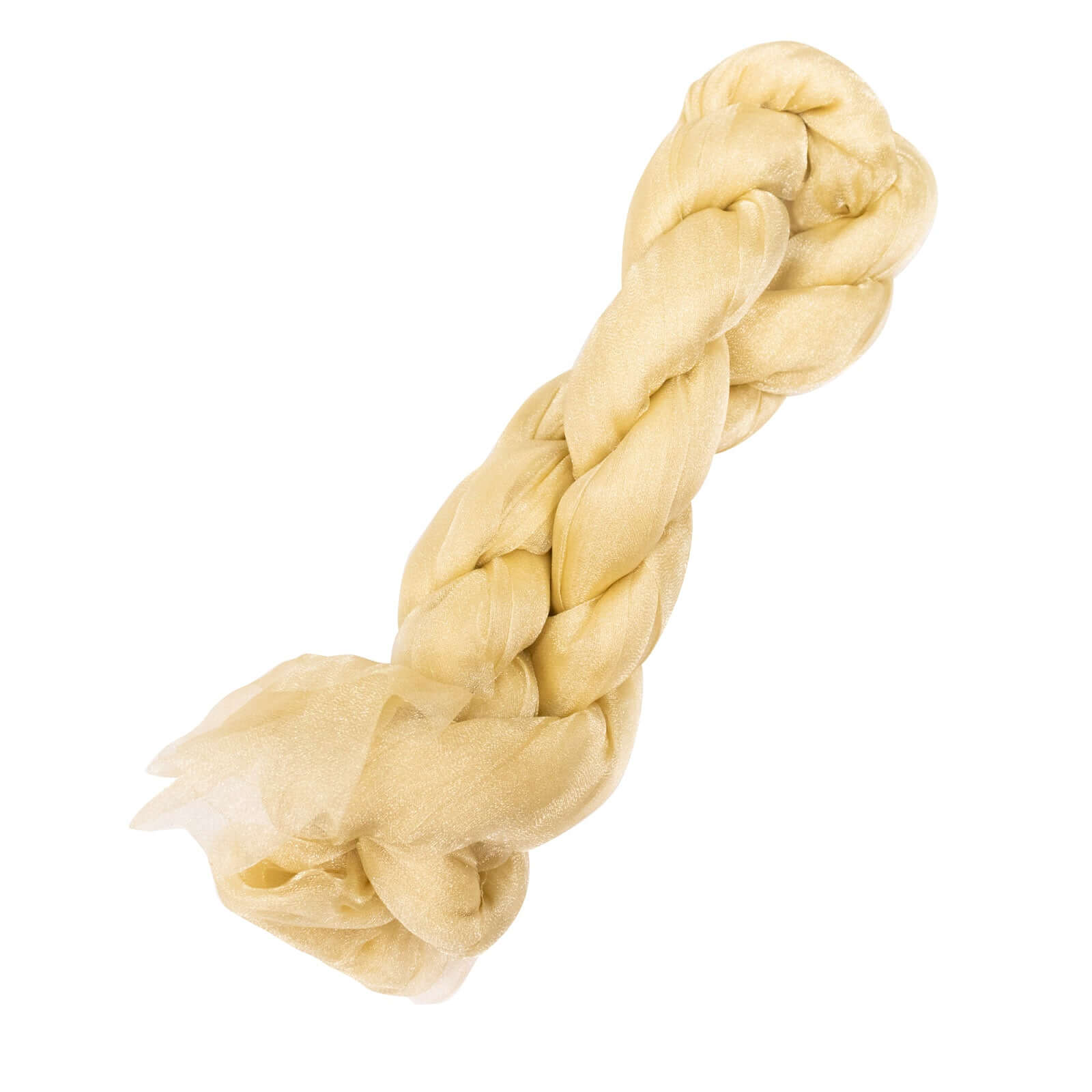 Sheer Crinkled Organza 9ft Table Runner Champagne - Rustic Chiffon Look - Bell Racket Store