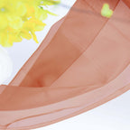 18ft Terracotta (Rust) Sheer Organza Wedding Arch Drapery Fabric, Window Scarf Valance