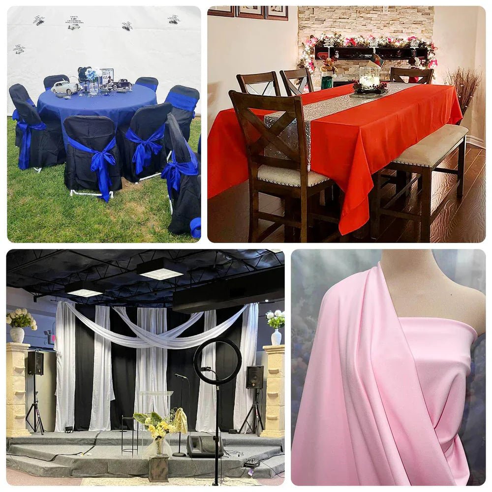 Shimmer Gold Scuba Polyester Fabric Roll, Wrinkle Free DIY Craft Fabric Bolt - 60"x10 Yards - Bell Racket Store