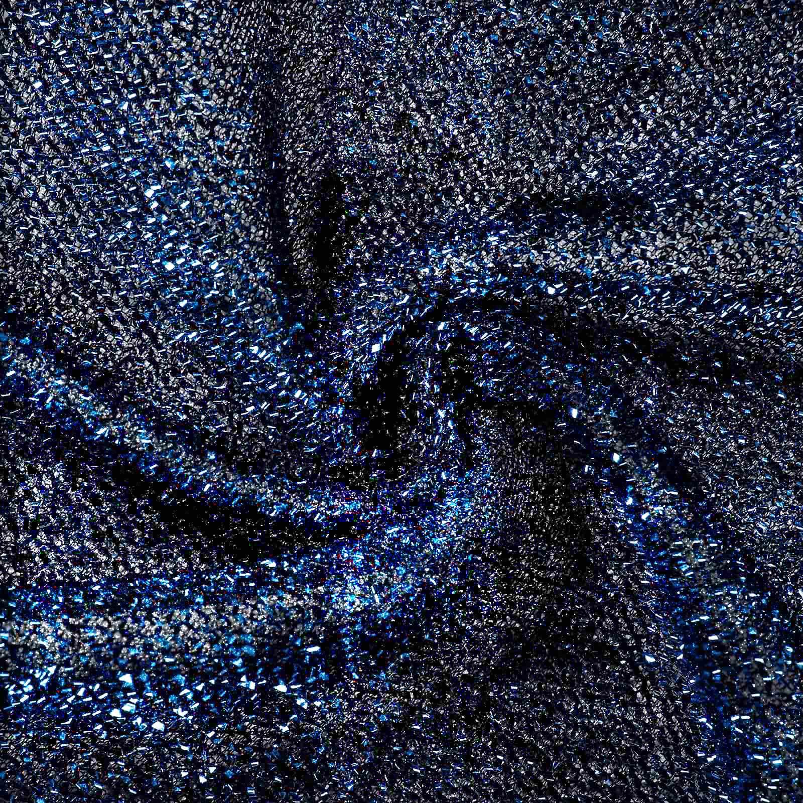 20ftx10ft Navy Blue Metallic Shimmer Tinsel Event Curtain Drapes, Backdrop Event Panel