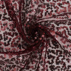 Sequin 12"x108" Table Runner Burgundy - Glittering Design