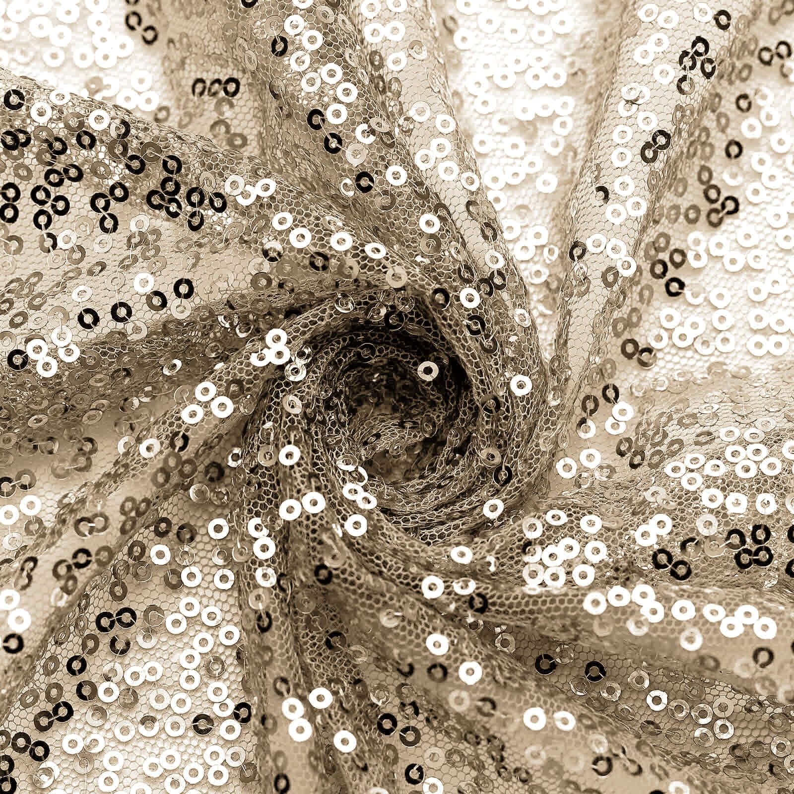 Sequin 20"x20" Napkin Champagne - Shimmering Dinner Napkin