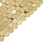 8ftx7ft Gold Big Payette Sequin Sparkly Hexagon Backdrop Stand Cover