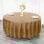 Sequin 108" Round Tablecloth Gold - Glittering Finish for Glamorous Events