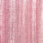 8ftx8ft Pink Sequin Event Curtain Drapes, Backdrop Event Panel