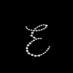 12 Pack 1.5" Clear Rhinestone Monogram Letter Jewel Sticker Self Adhesive DIY Diamond Decor - E