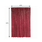8ftx8ft Burgundy Sequin Event Curtain Drapes, Backdrop Event Panel