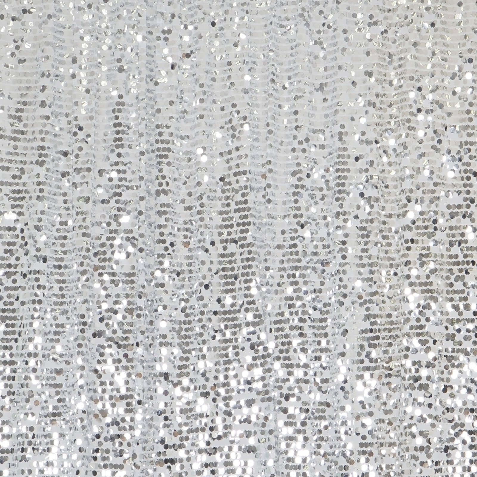 20ftx10ft Silver Big Payette Sequin Event Curtain Drapes, Backdrop Event Panel