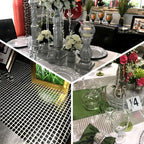 Mirror Foil 12"x108" Table Runner Silver - Shiny Metallic Party Table Decor