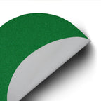 6-Pack Placemats Glitter Design Green Sparkle Round - Non-Slip Decorative Dining Table Mats 13"