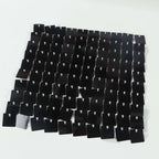 Shiny Black Square Sequin Shimmer Wall Party Photo Backdrop, 24sq.ft Active Spangle Wall Art DÃ©cor Panels - 24 Panels - Bell Racket Store