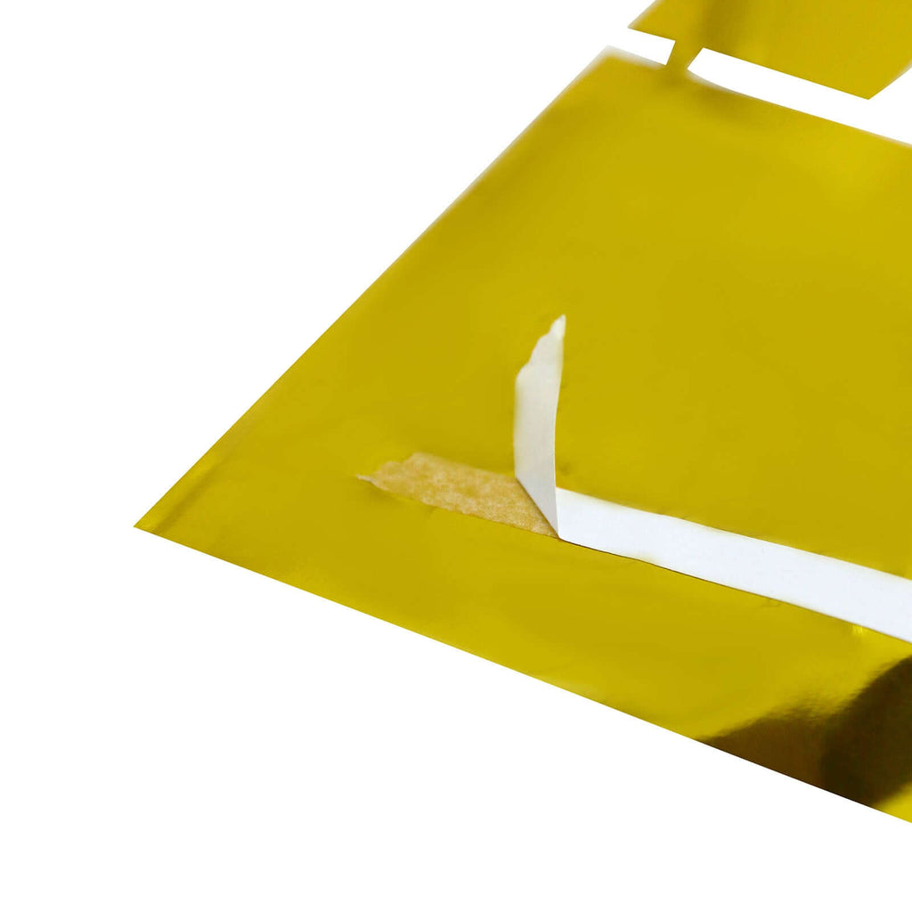 Shiny Gold Metallic Foil Rectangle Curtain Party Backdrop Door Window Curtain - 3ftx6.5ft - Bell Racket Store