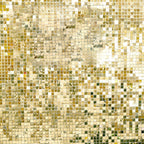 Shiny Gold Square Sequin Shimmer Wall Party Photo Backdrop, 24sq.ft Active Spangle Wall Art DÃ©cor Panels - 24 Panels - Bell Racket Store