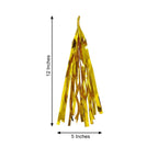 7.5ft Long Metallic Gold Foil Tassels Fringe Garland, Tinsel Streamer Party Backdrop Decorations