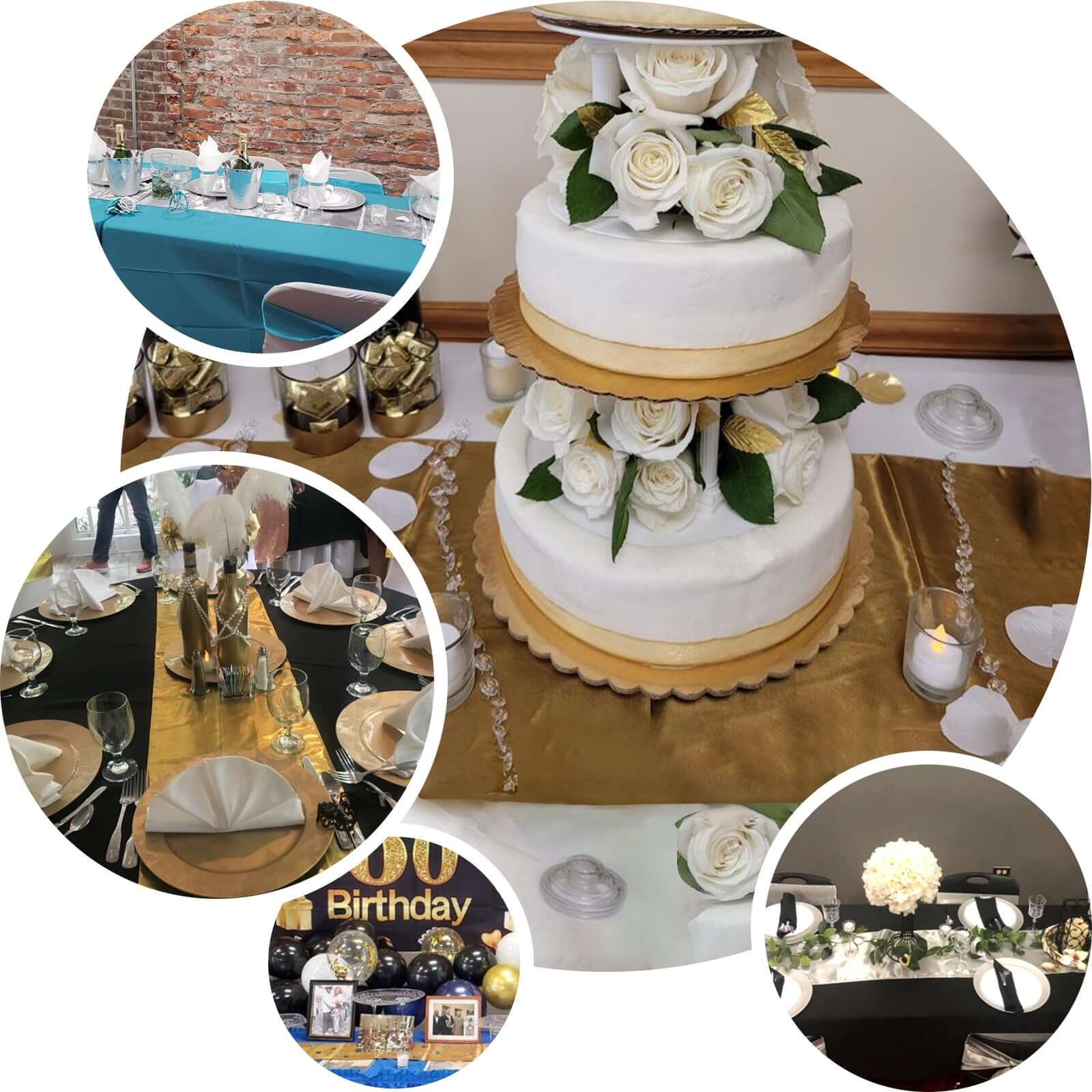 Shiny Metallic Lame 13"x108" Table Runner Gold - Glamorous Shimmer Table Decor - NestOCart